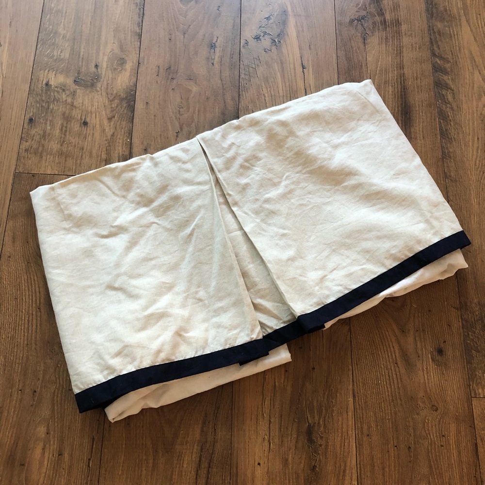 Pottery Barn Kids Harper Linen Crib Skirt